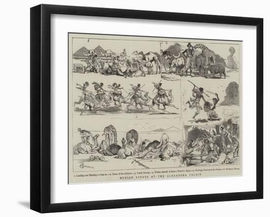 Nubian Sports at the Alexandra Palace-Alfred Chantrey Corbould-Framed Giclee Print