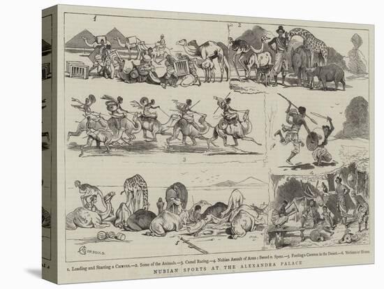 Nubian Sports at the Alexandra Palace-Alfred Chantrey Corbould-Stretched Canvas