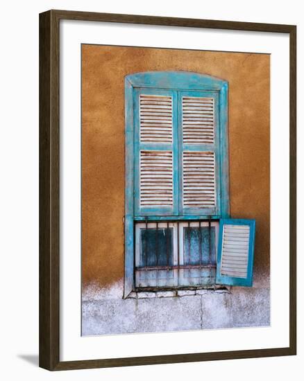 Nubian Window in a Village Across the Nile from Luxor, Egypt-Tom Haseltine-Framed Photographic Print