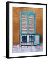 Nubian Window in a Village Across the Nile from Luxor, Egypt-Tom Haseltine-Framed Photographic Print