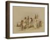 Nubian Women at Kortie on the Nile, from "Egypt and Nubia," Vol.1-David Roberts-Framed Giclee Print