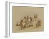 Nubian Women at Kortie on the Nile, from "Egypt and Nubia," Vol.1-David Roberts-Framed Giclee Print