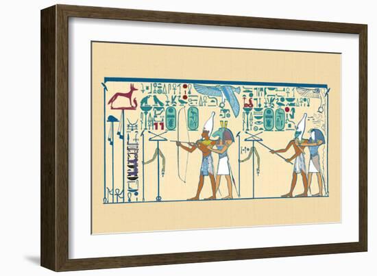 Nubti and Thothmes-J. Gardner Wilkinson-Framed Art Print