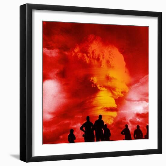 Nuclear Detonation-Science Source-Framed Giclee Print