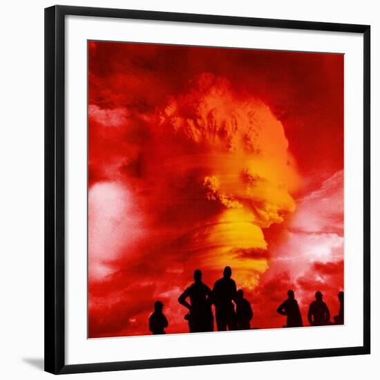 Nuclear Detonation-Science Source-Framed Giclee Print