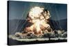 Nuclear Explosion Met in Nevada Desert-null-Stretched Canvas