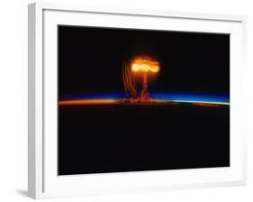 Nuclear Explosion-Stocktrek Images-Framed Photographic Print