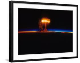 Nuclear Explosion-Stocktrek Images-Framed Photographic Print