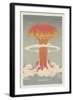 Nuclear Explosion-apartment-Framed Art Print