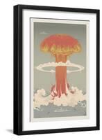 Nuclear Explosion-apartment-Framed Art Print