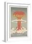 Nuclear Explosion-apartment-Framed Art Print