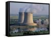 Nuclear Power Station of Saint Laurent-Des-Eaux, Pays De Loire, Loire Valley, France-Bruno Barbier-Framed Stretched Canvas