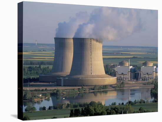 Nuclear Power Station of Saint Laurent-Des-Eaux, Pays De Loire, Loire Valley, France-Bruno Barbier-Stretched Canvas