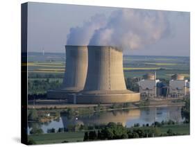 Nuclear Power Station of Saint Laurent-Des-Eaux, Pays De Loire, Loire Valley, France-Bruno Barbier-Stretched Canvas