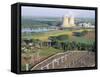 Nuclear Power Station of Saint Laurent-Des-Eaux, Pays De Loire, Loire Valley, France-Bruno Barbier-Framed Stretched Canvas