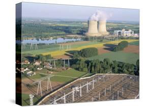 Nuclear Power Station of Saint Laurent-Des-Eaux, Pays De Loire, Loire Valley, France-Bruno Barbier-Stretched Canvas