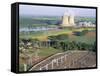 Nuclear Power Station of Saint Laurent-Des-Eaux, Pays De Loire, Loire Valley, France-Bruno Barbier-Framed Stretched Canvas