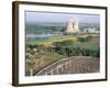 Nuclear Power Station of Saint Laurent-Des-Eaux, Pays De Loire, Loire Valley, France-Bruno Barbier-Framed Photographic Print