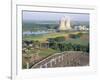 Nuclear Power Station of Saint Laurent-Des-Eaux, Pays De Loire, Loire Valley, France-Bruno Barbier-Framed Photographic Print