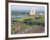 Nuclear Power Station of Saint Laurent-Des-Eaux, Pays De Loire, Loire Valley, France-Bruno Barbier-Framed Photographic Print