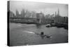Nuclear Submarine Passing New York View-null-Stretched Canvas