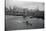 Nuclear Submarine Passing New York View-null-Stretched Canvas