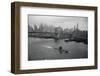 Nuclear Submarine Passing New York View-null-Framed Photographic Print