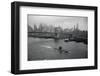 Nuclear Submarine Passing New York View-null-Framed Photographic Print