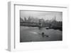 Nuclear Submarine Passing New York View-null-Framed Photographic Print