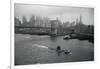 Nuclear Submarine Passing New York View-null-Framed Photographic Print