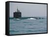 Nuclear Submarine, United States Navy-David Lomax-Framed Stretched Canvas