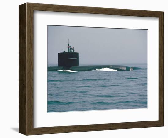 Nuclear Submarine, United States Navy-David Lomax-Framed Photographic Print