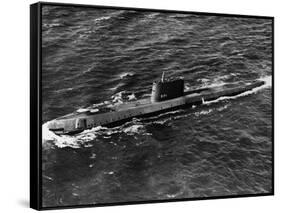 Nuclear Submarine USS Nautilus-null-Framed Stretched Canvas