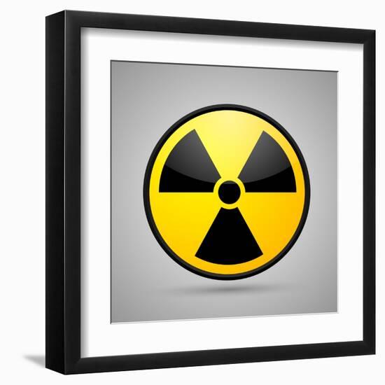 Nuclear Symbol-Bananaboy-Framed Art Print