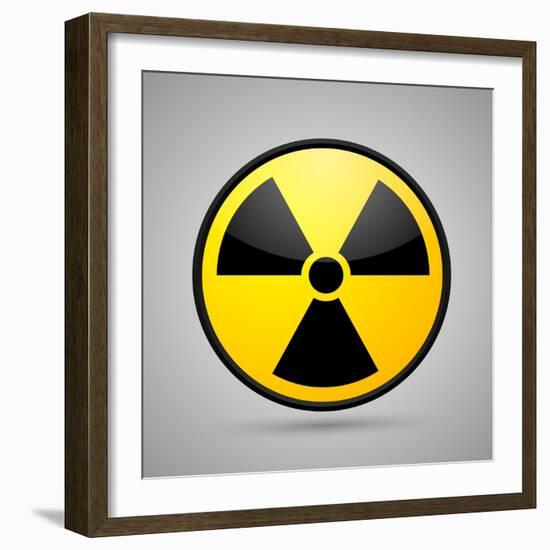 Nuclear Symbol-Bananaboy-Framed Art Print