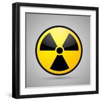 Nuclear Symbol-Bananaboy-Framed Art Print