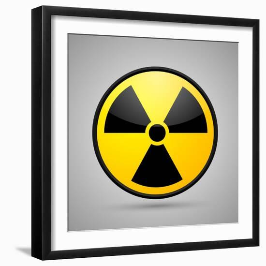 Nuclear Symbol-Bananaboy-Framed Art Print