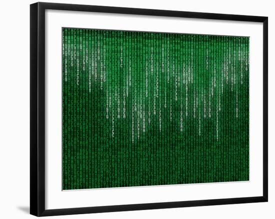 Nucleotide Base Matrix-PASIEKA-Framed Photographic Print