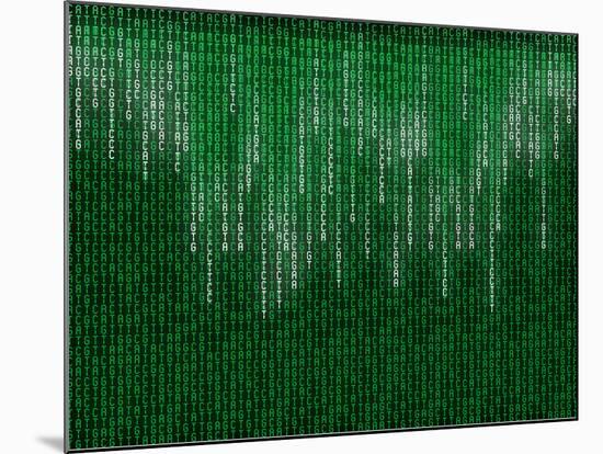 Nucleotide Base Matrix-PASIEKA-Mounted Photographic Print