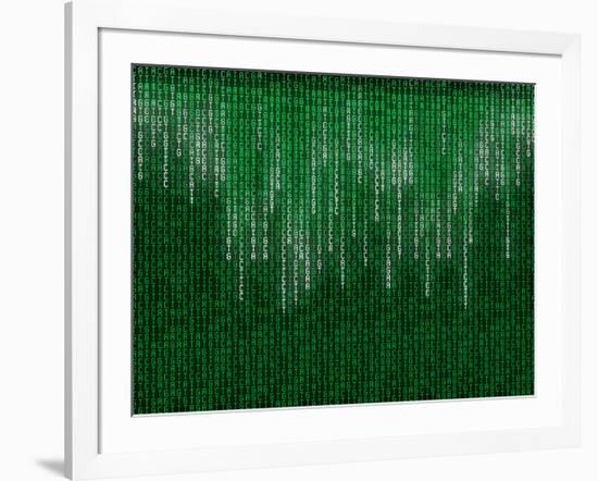 Nucleotide Base Matrix-PASIEKA-Framed Photographic Print