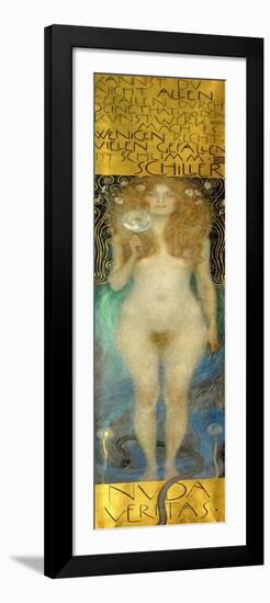 Nuda Veritas, 1899-Gustav Klimt-Framed Premium Giclee Print