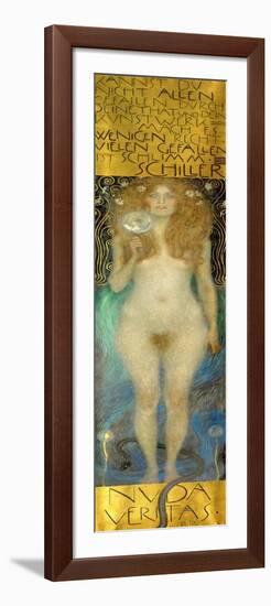 Nuda Veritas, 1899-Gustav Klimt-Framed Premium Giclee Print