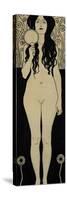 Nuda Veritas (Naked Truth), Inscribed Truth is Fire and to Speak Truth is Shining and Burning-Gustav Klimt-Stretched Canvas