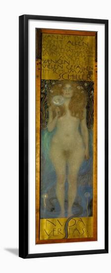 Nuda Veritas. Oil on canvas (1899).-Gustav Klimt-Framed Premium Giclee Print