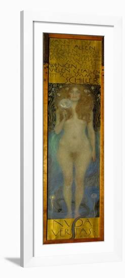 Nuda Veritas. Oil on canvas (1899).-Gustav Klimt-Framed Giclee Print