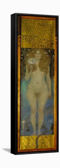 Nuda Veritas. Oil on canvas (1899).-Gustav Klimt-Framed Stretched Canvas