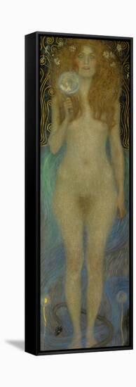 Nuda Veritas-Gustav Klimt-Framed Stretched Canvas