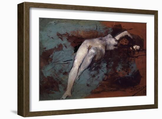 Nude, 1895-Ignacio Pinazo camarlench-Framed Giclee Print