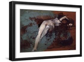 Nude, 1895-Ignacio Pinazo camarlench-Framed Giclee Print