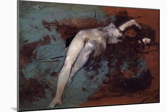 Nude, 1895-Ignacio Pinazo camarlench-Mounted Giclee Print